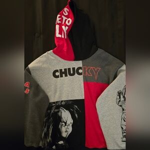 Chucky Hoodie- XL (Red,Black,Gray)